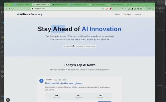 Building an AI News Summary Tool with Claude Code